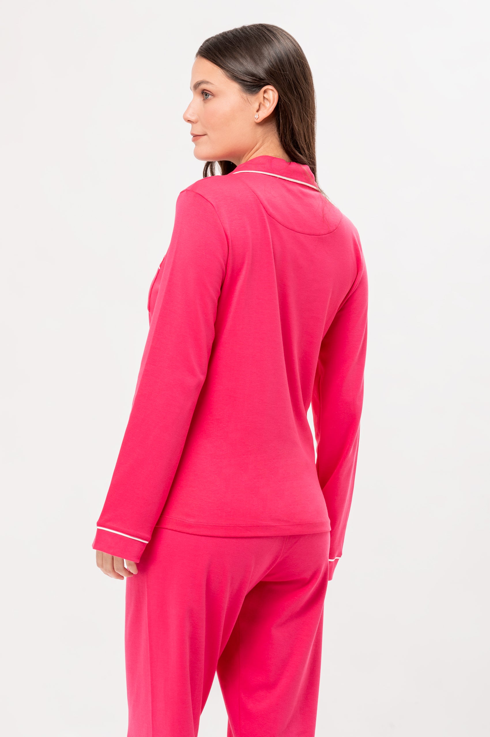 Pijama Algodón Pima Alondra | Fucsia
