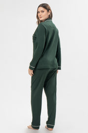 Pijama Set Pima Cotton - Alondra - Verde Bosque