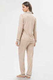 Pijama Algodón Pima Alondra | Beige