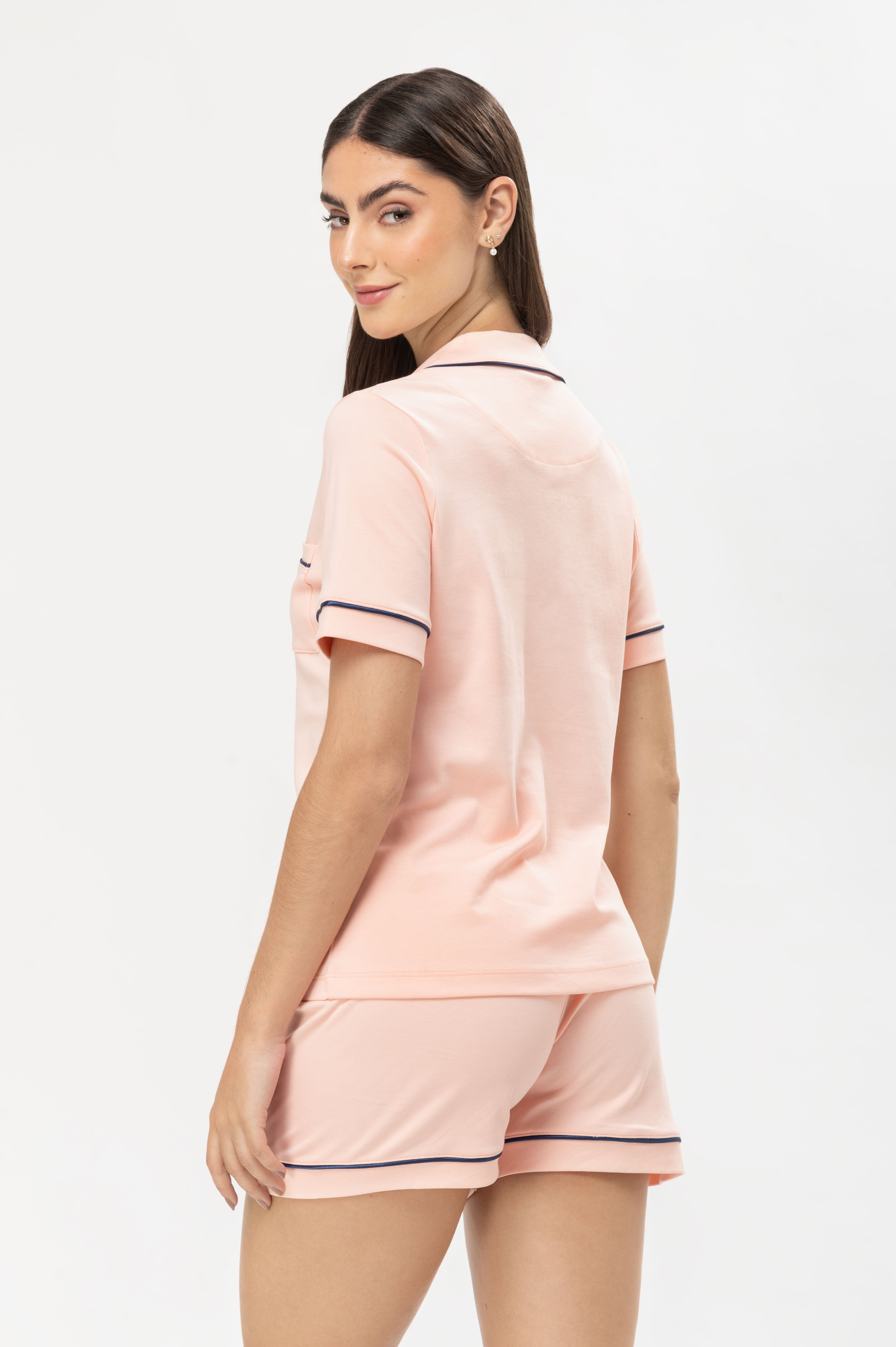 Pijama Set Pima Cotton - Elena - Melon