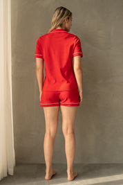 Pijama Algodón Pima Elena | Rojo